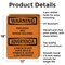Signmission Employees Only Beyond This Point Bilingual OSHA Warning Sign, Aluminum, 12in W x 18in L, 2PK OS-2PACK-WS-A-1218-L-12598 - alternate 5